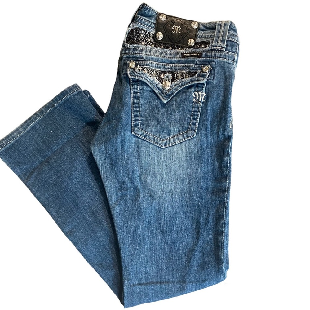 ➖MISS ME➖ Embellished Boot Cut Jeans